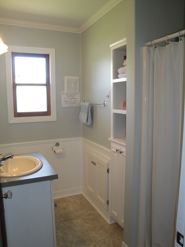 Newly renovated bathroom.
